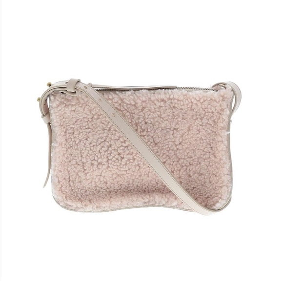 Madewell Handbags - Madewell Avalon Pink Shearling Crossbody Bag